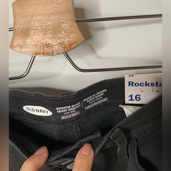 Old Navy Rockstar Black Jegging Jeans Size 16 - Picture 7 of 7